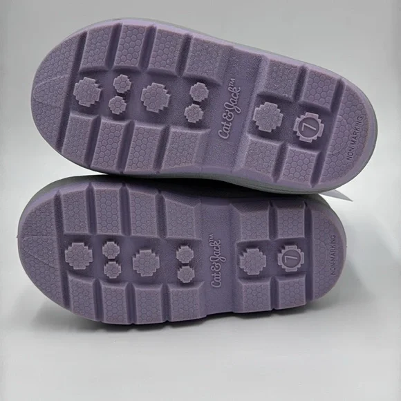 NWT Cat & Jack Purple Winter Boots Toddler Size 7 - Picture 6 of 17